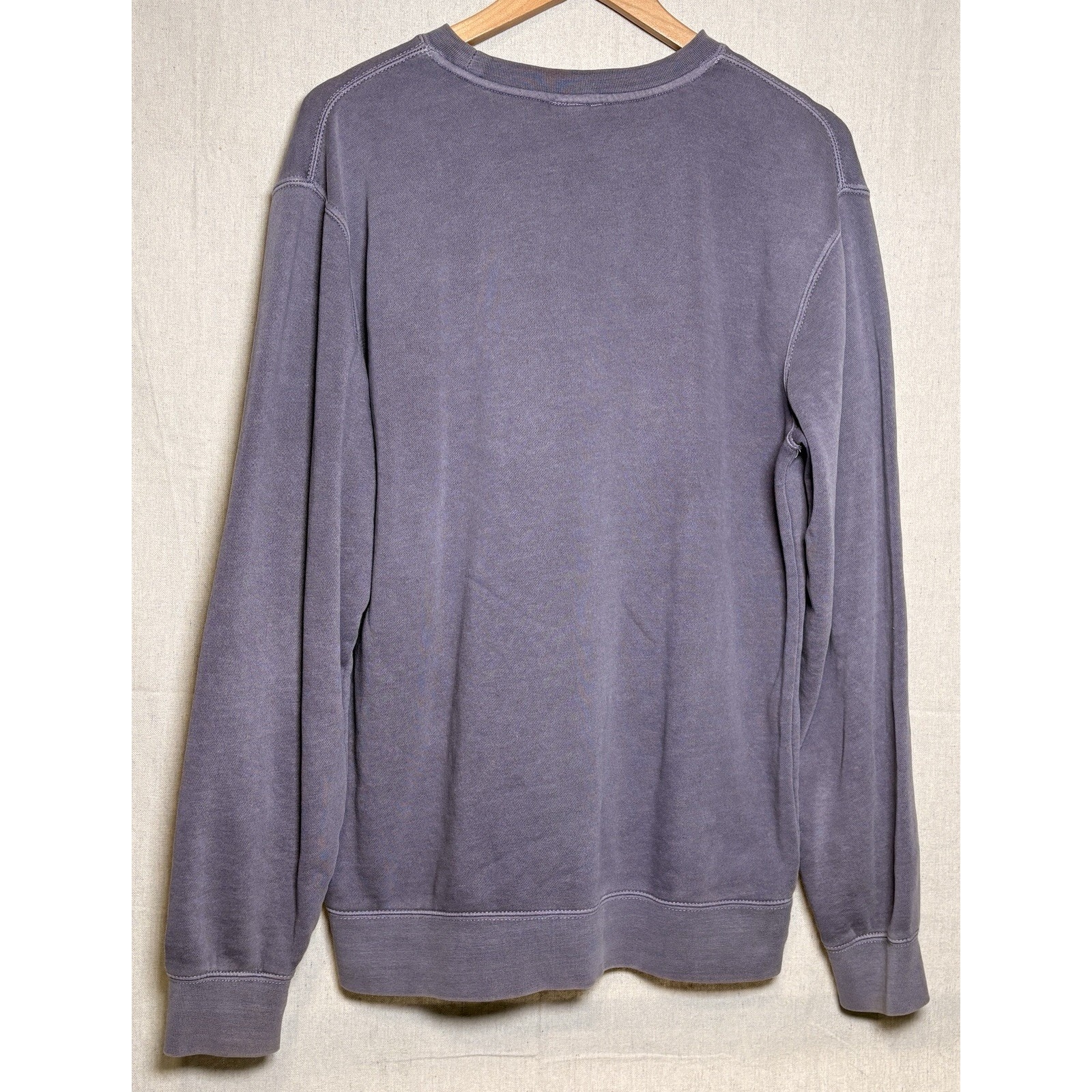 Santa Barbara California Embroidered Vintage Wash Sweatshirt Unisex Sz M Purple — image 2 of 4